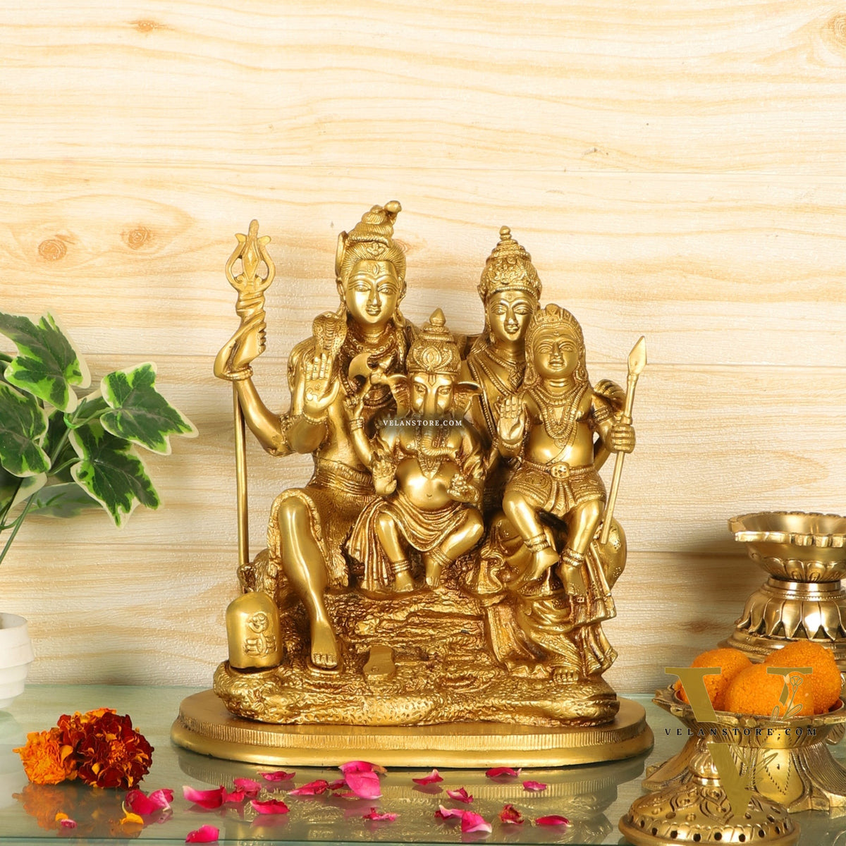 Brass Shiv Parivar 12"