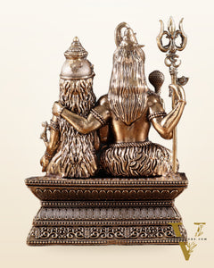Brass Shiv Parivar Idol – 6" Superfine Carving