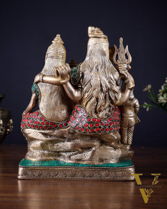 Brass Shiv Parivar idol | 8" Height