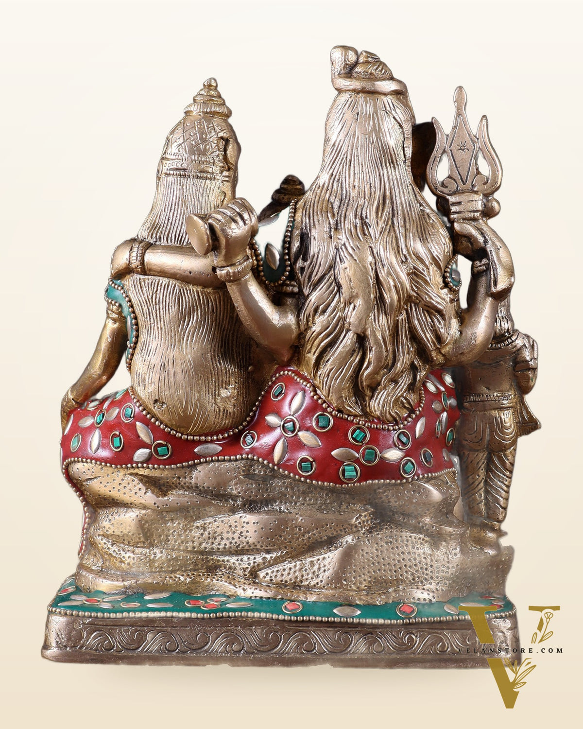 Brass Shiv Parivar idol | 8" Height
