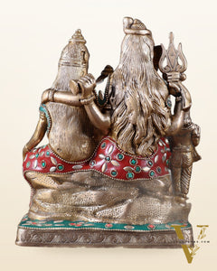 Brass Shiv Parivar idol | 8" Height