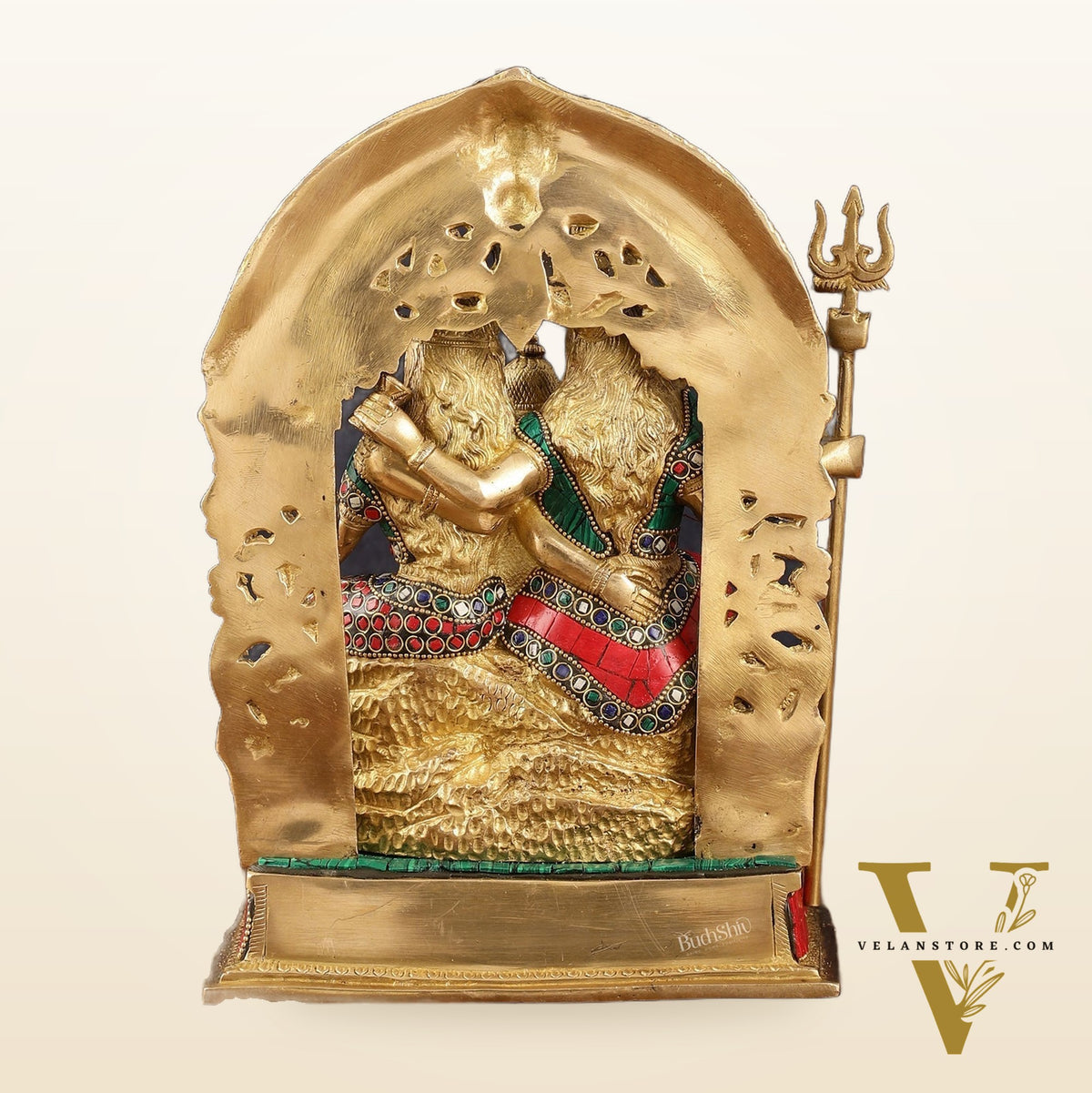 Brass Shiv Parivar Idol - Complete Divine Harmony - 12" Height