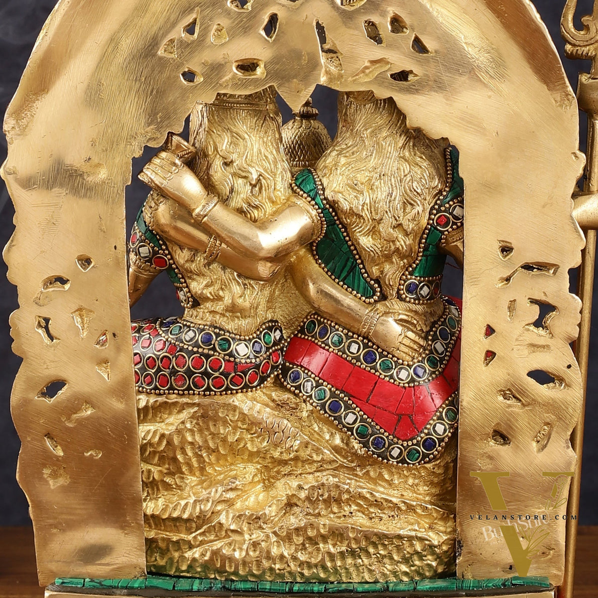 Brass Shiv Parivar Idol - Complete Divine Harmony - 12" Height