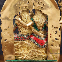 Brass Shiv Parivar Idol - Complete Divine Harmony - 12" Height