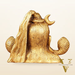 Brass Shiva Bust Face Idol - 4-inch