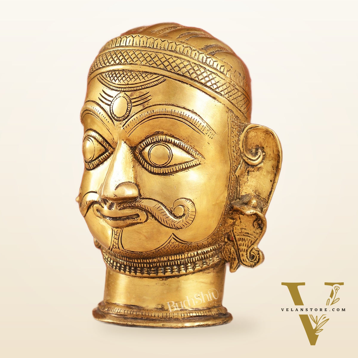Brass Shiva head mahakaal statue mukhalingam