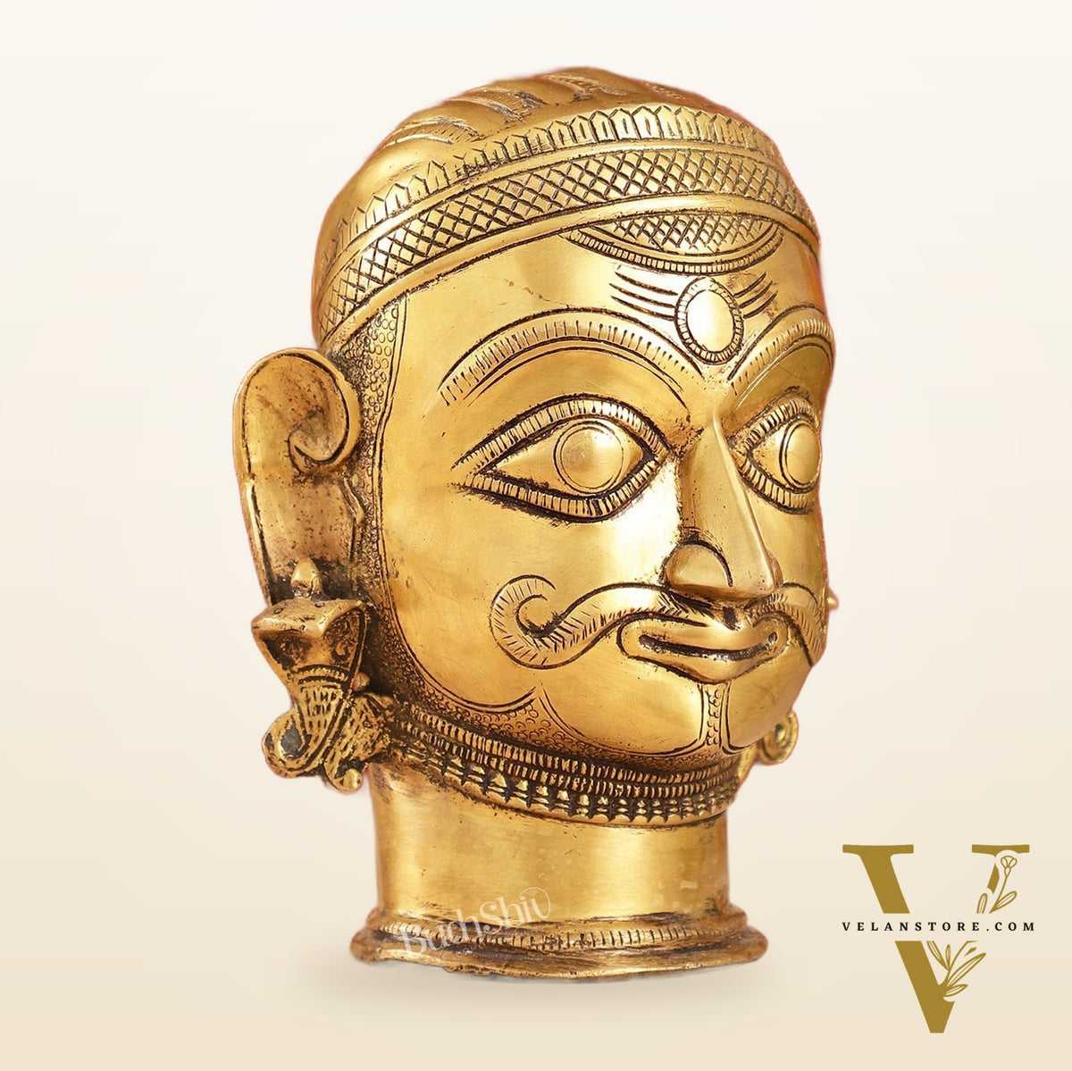 Brass Shiva head mahakaal statue mukhalingam