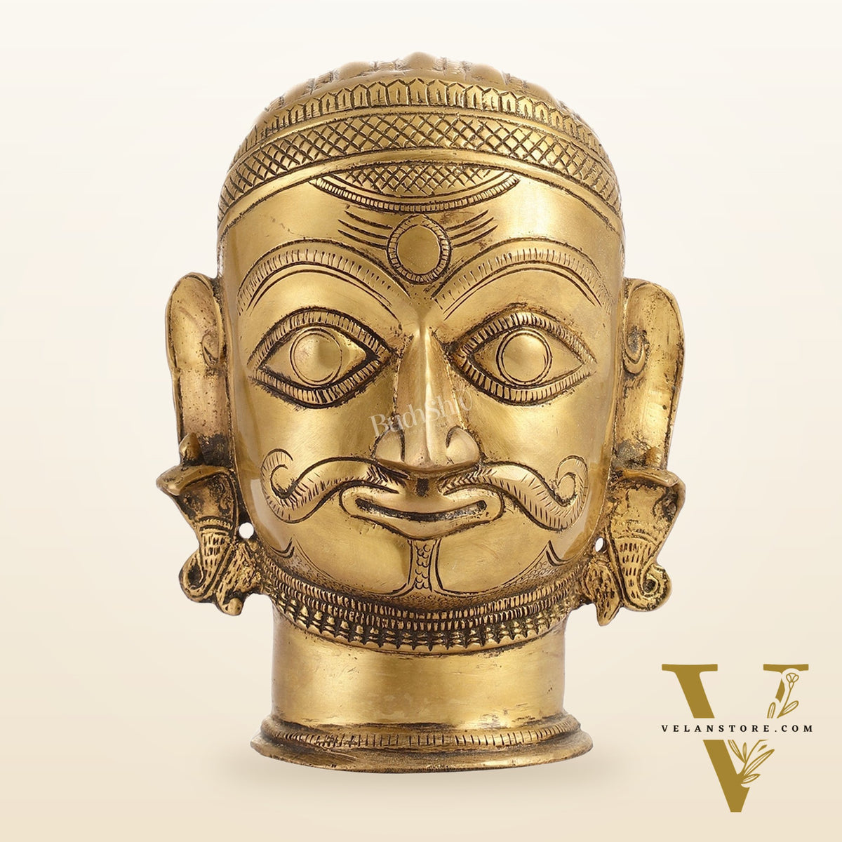 Brass Shiva head mahakaal statue mukhalingam