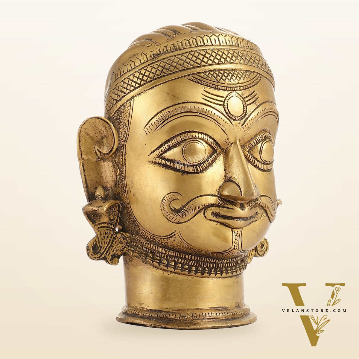 Brass Shiva head mahakaal statue mukhalingam