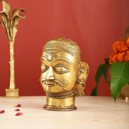 Brass Shiva head mahakaal statue mukhalingam
