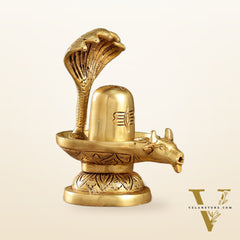 Brass Shiva Lingam  | 5.5" Height