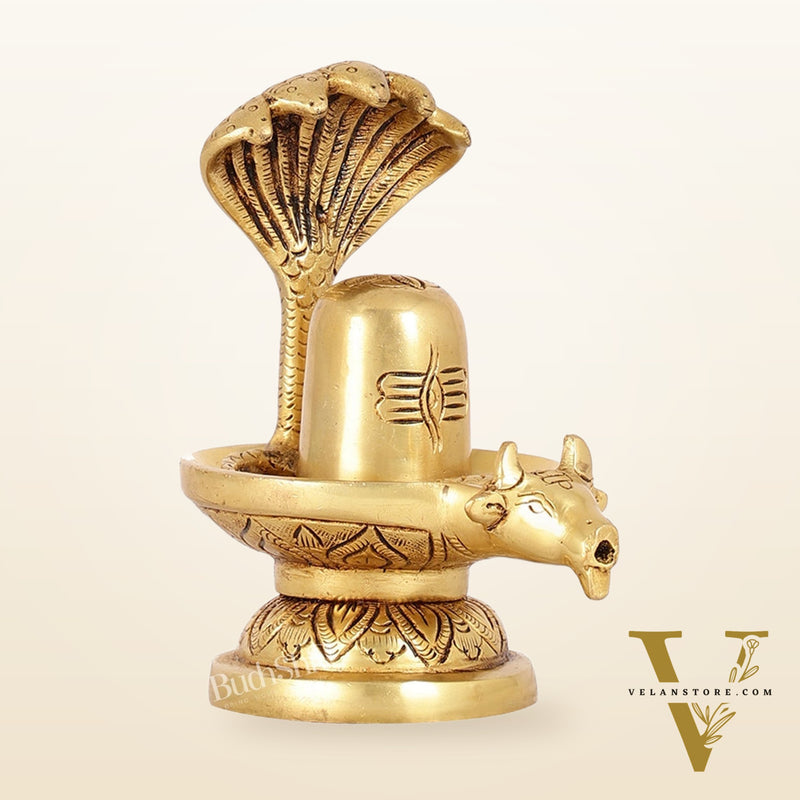 Brass Shiva Lingam  | 5.5" Height