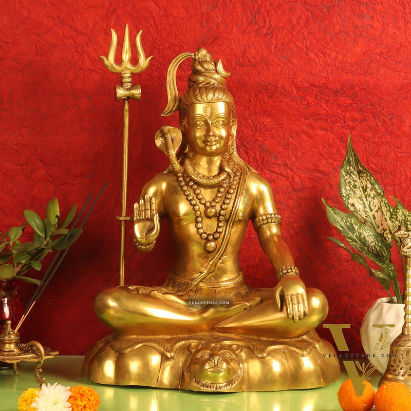 Brass Shiva murti 20 inch