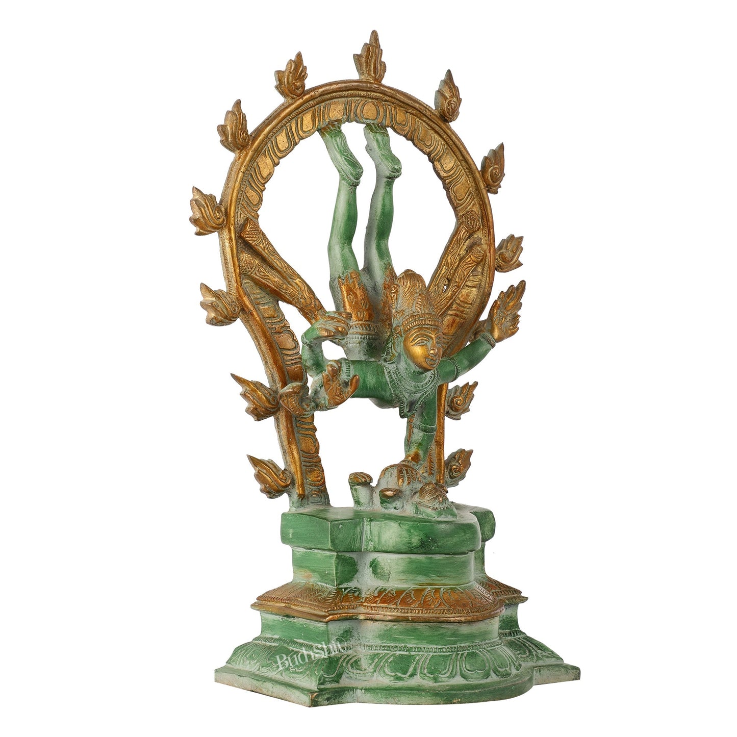 Brass Shiva Nataraja in Vrischikasana 12 inch