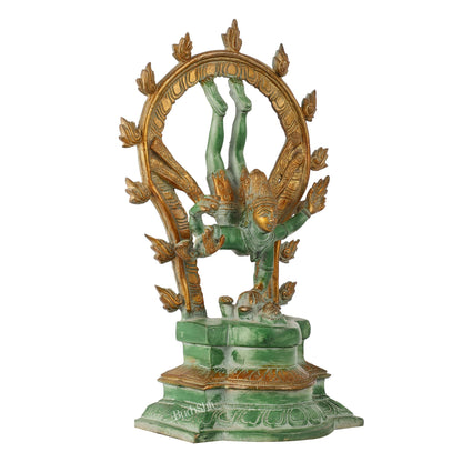 Brass Shiva Nataraja in Vrischikasana 12 inch