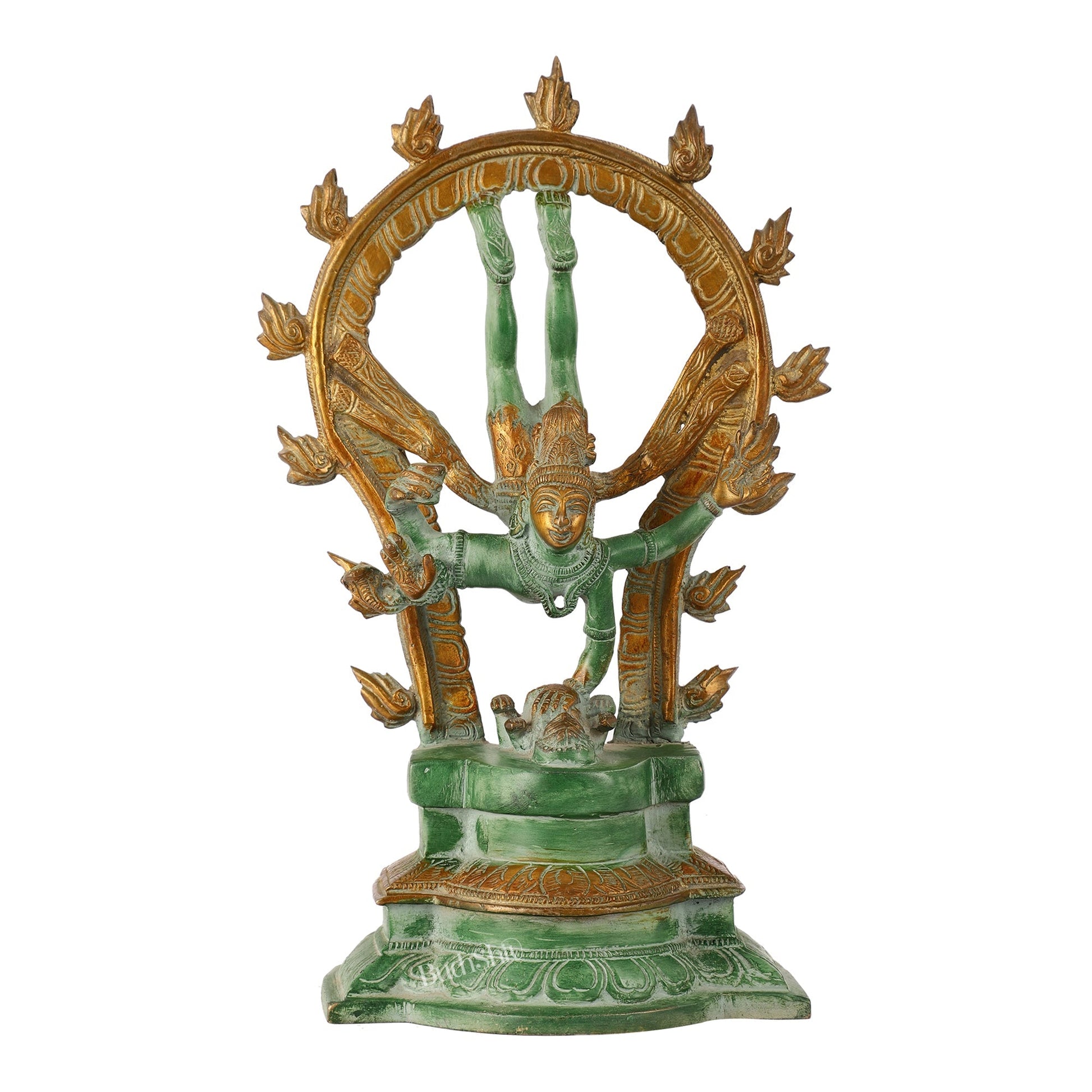 Brass Shiva Nataraja in Vrischikasana 12 inch