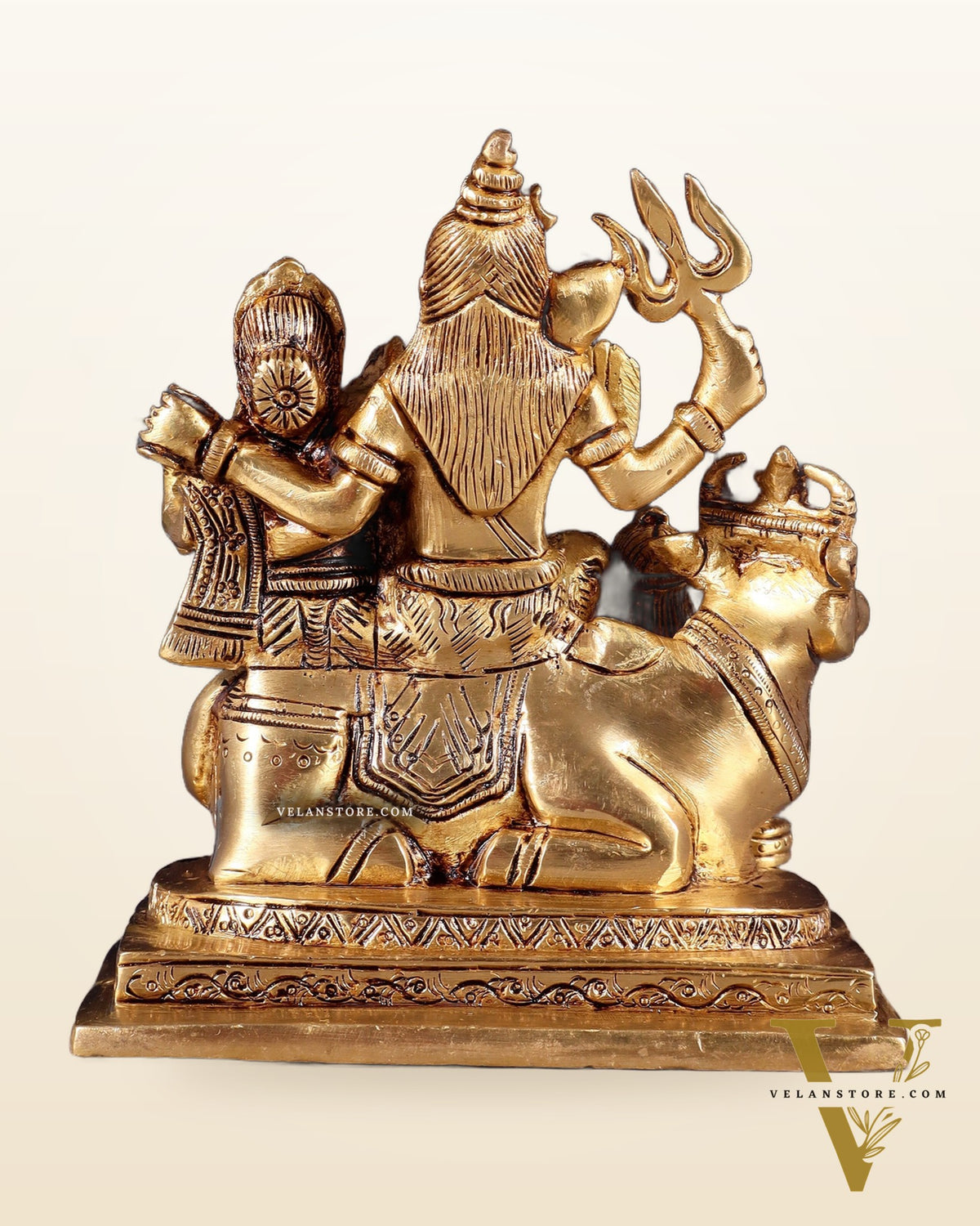 Brass Shiva Parivar Statue - | 6" Height