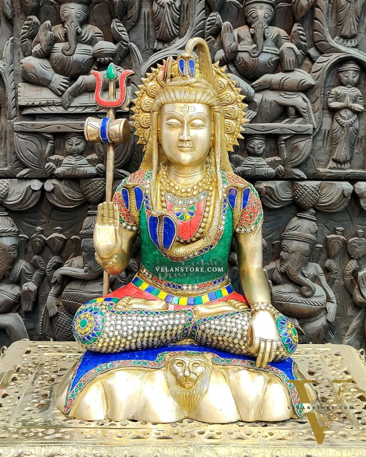 Brass Shiva Statue 17"