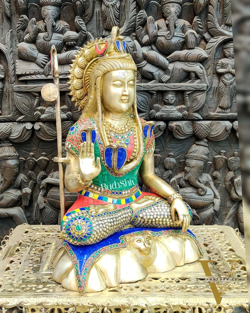 Brass Shiva Statue 17"