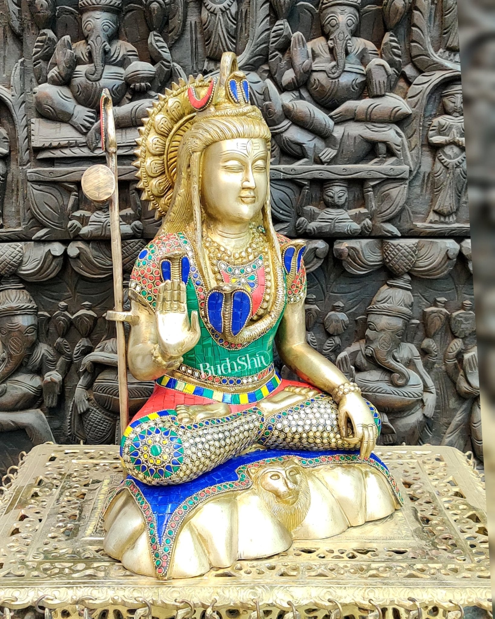 Brass Shiva Statue 17"