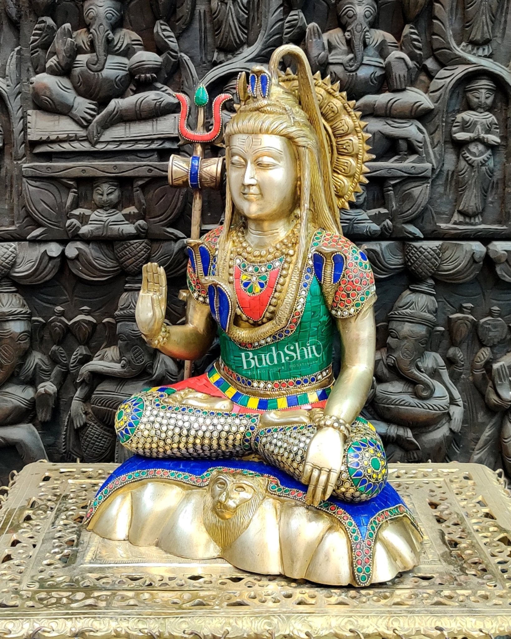 Brass Shiva Statue 17"