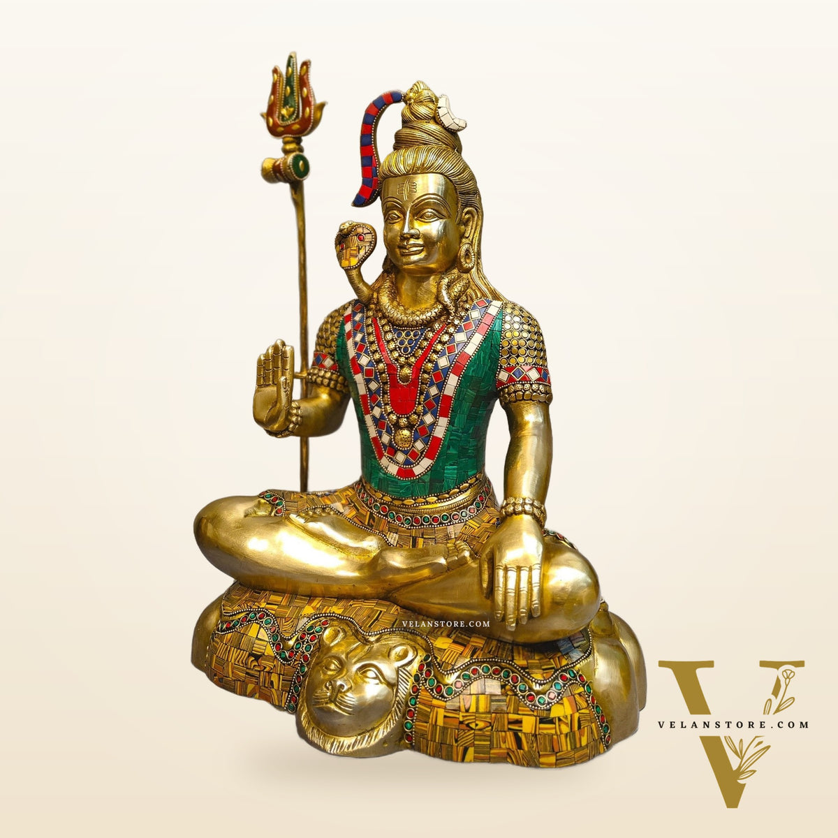 Brass Shiva Statue 20 inch