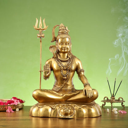 Brass Shiva Statue 20 inch