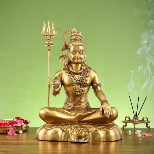 Brass Shiva Statue 20 inch