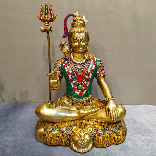 Brass Shiva Statue 20 inch