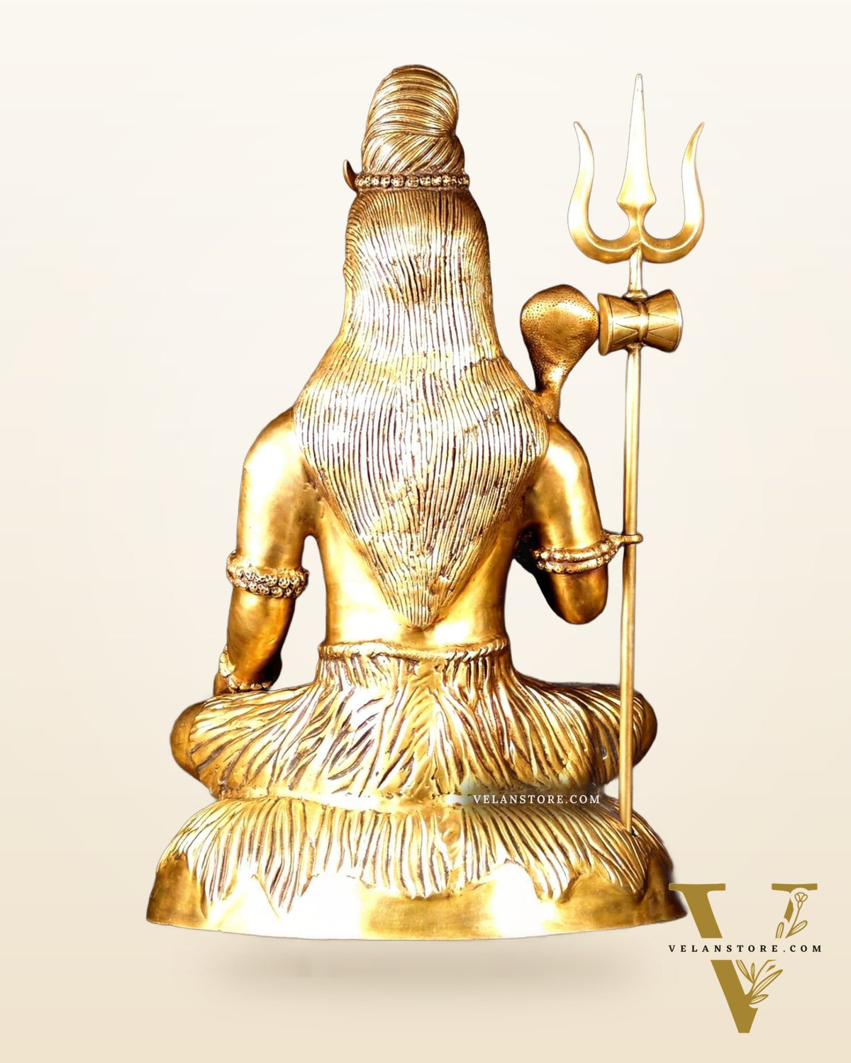 Brass Shiva statue 3 feet 35 inches Golden