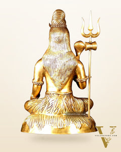 Brass Shiva statue 3 feet 35 inches Golden