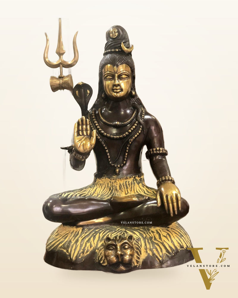 Brass Shiva statue 3 feet 35 inches