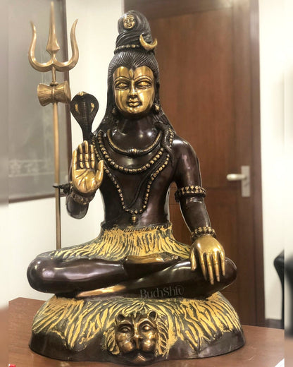 Brass Shiva statue 3 feet 35 inches