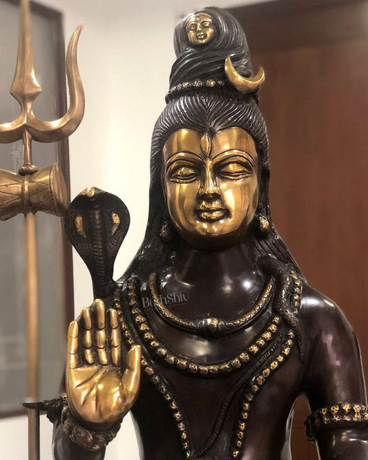 Brass Shiva statue 3 feet 35 inches