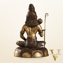 Brass Shiva Statue Duel tone 13"