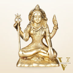 Brass Shiva Statue Murti 6.5 "