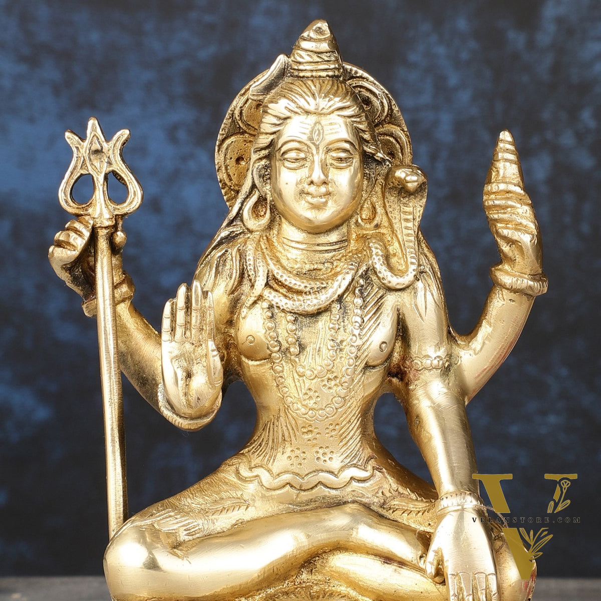 Brass Shiva Statue Murti 6.5 "