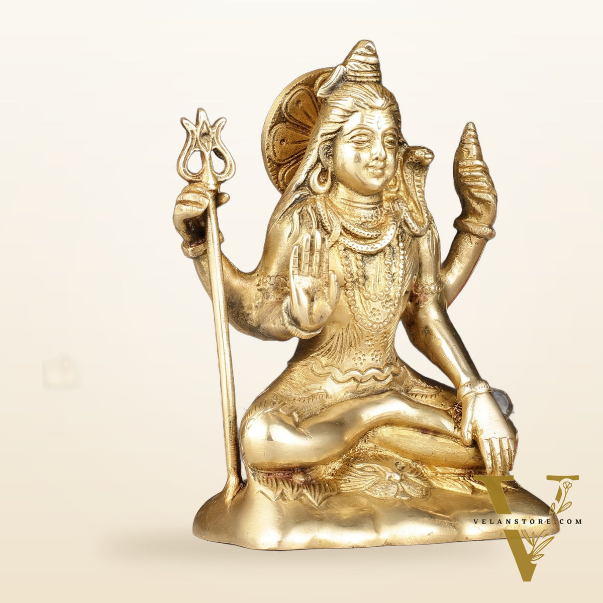 Brass Shiva Statue Murti 6.5 "