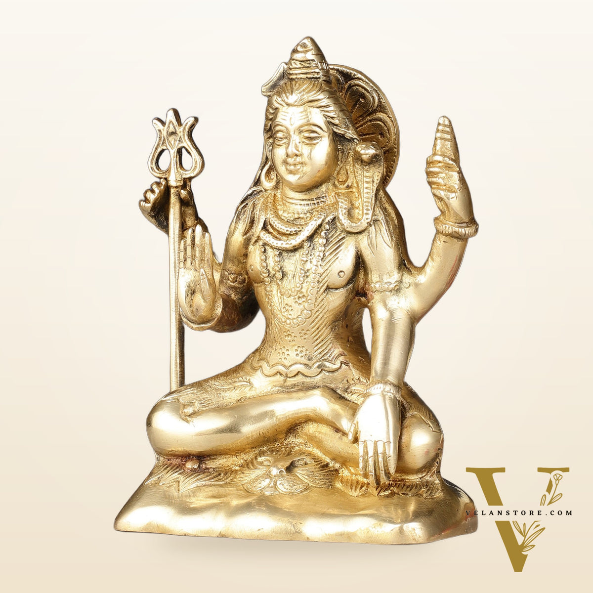Brass Shiva Statue Murti 6.5 "