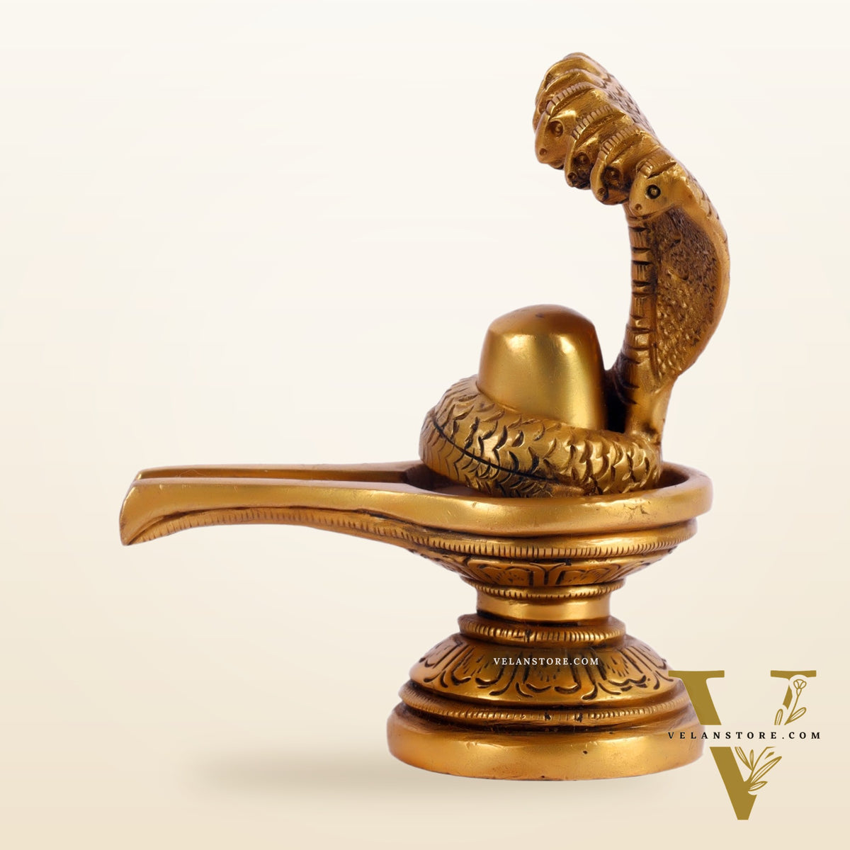 Brass Shivling 4"