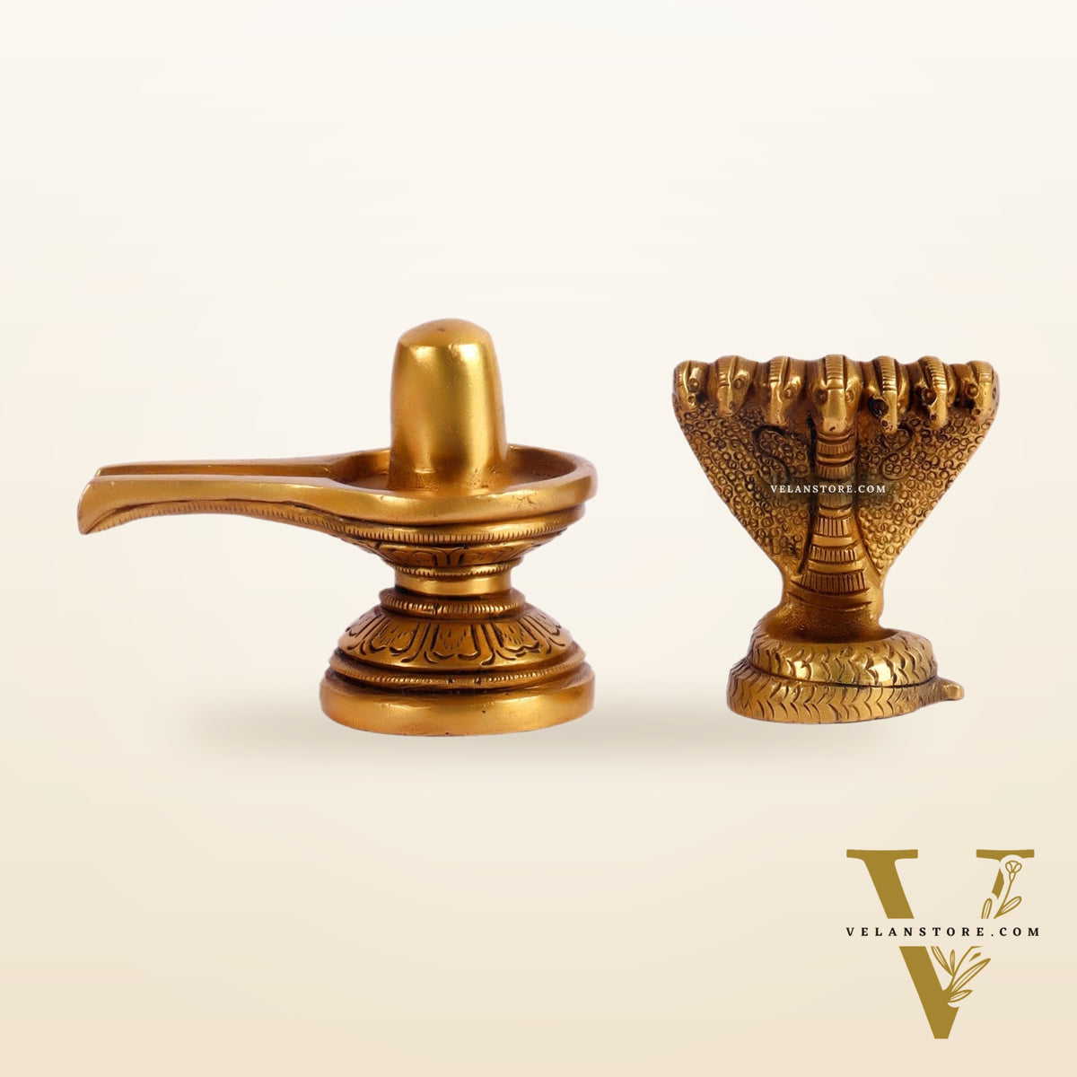 Brass Shivling 4"