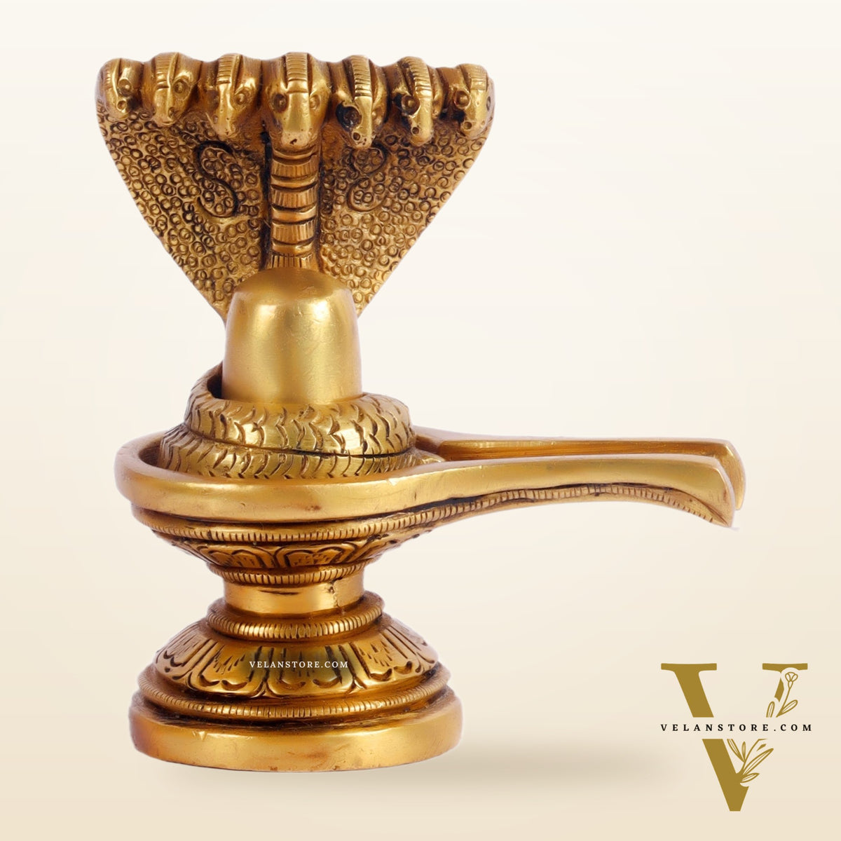 Brass Shivling 4"