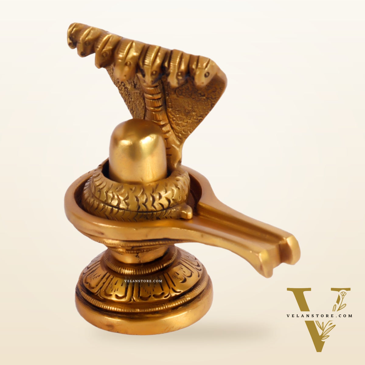 Brass Shivling 4"