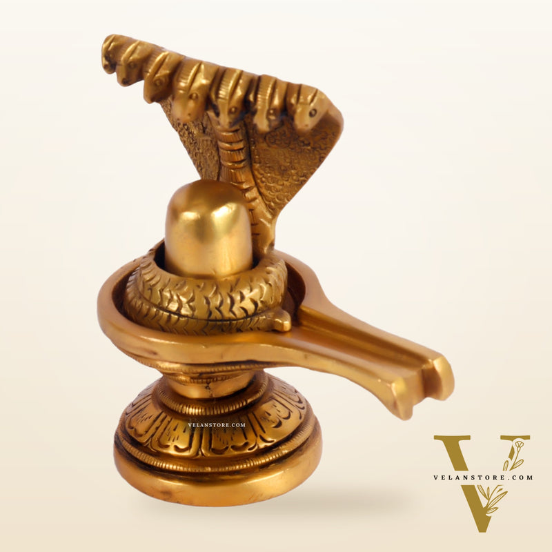 Brass Shivling 4"