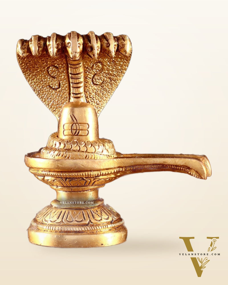 Brass Shivling 4"