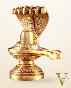 Brass Shivling 4"
