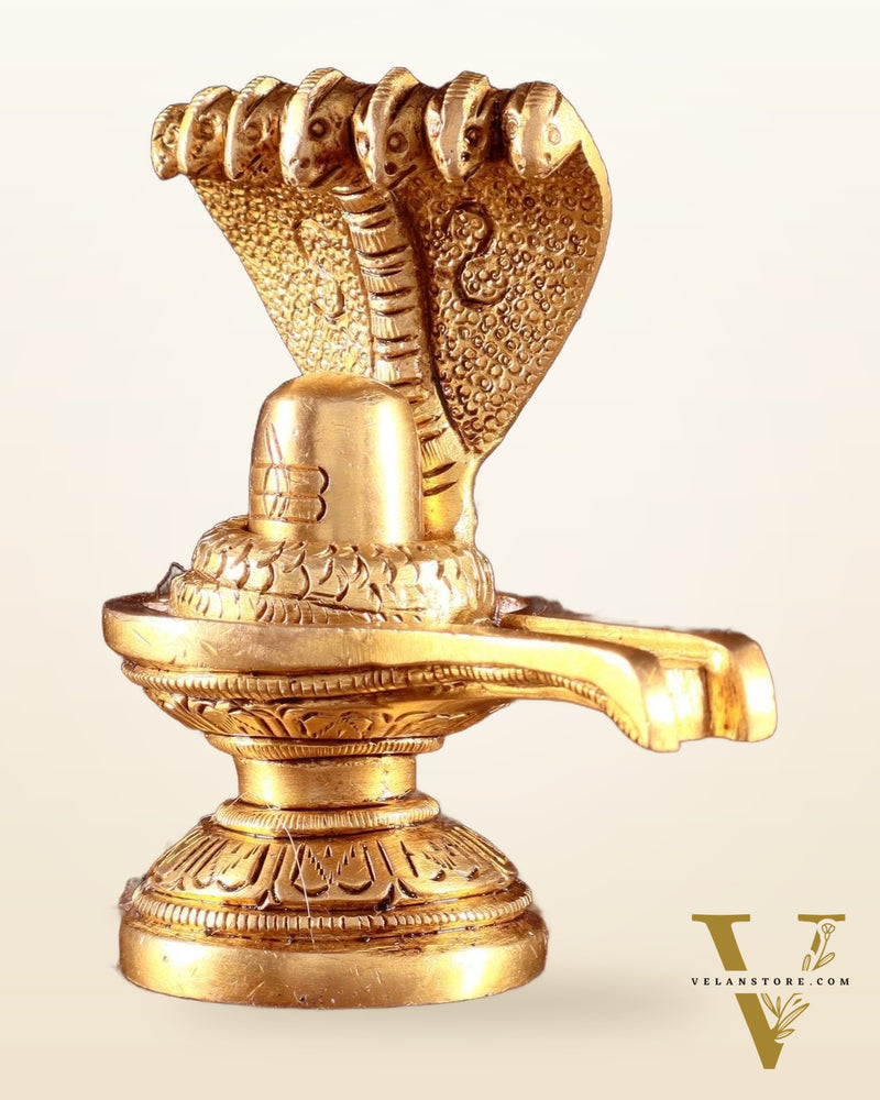 Brass Shivling 4"