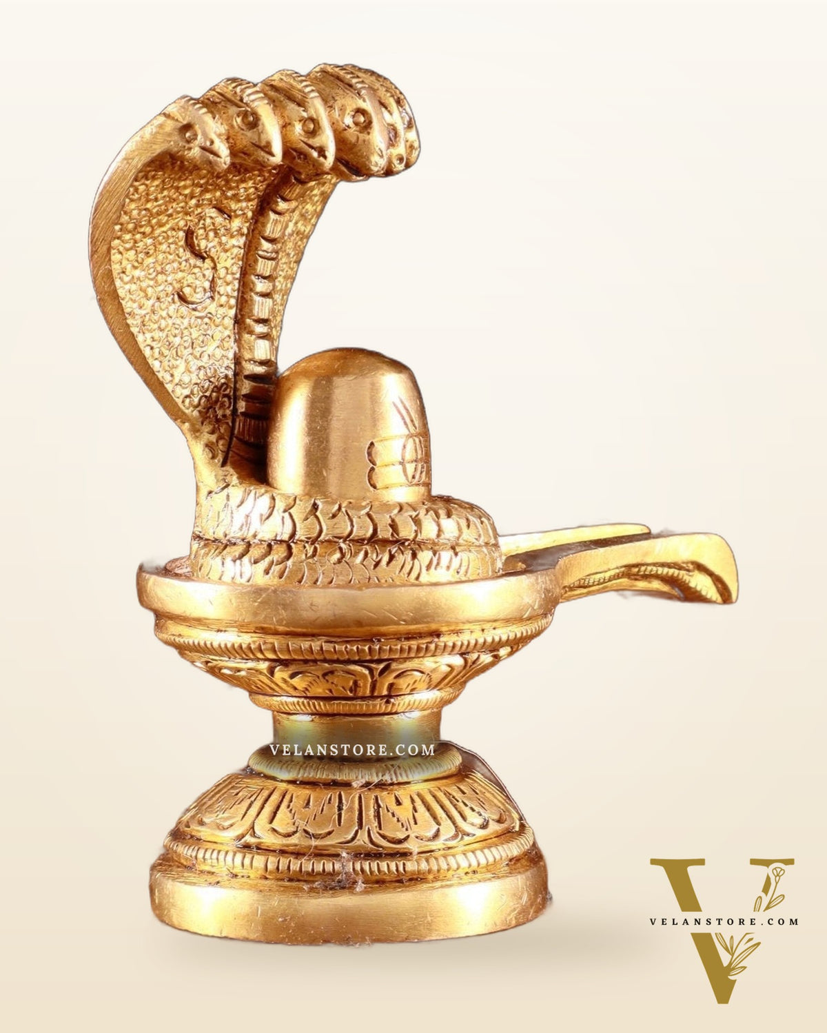 Brass Shivling 4"