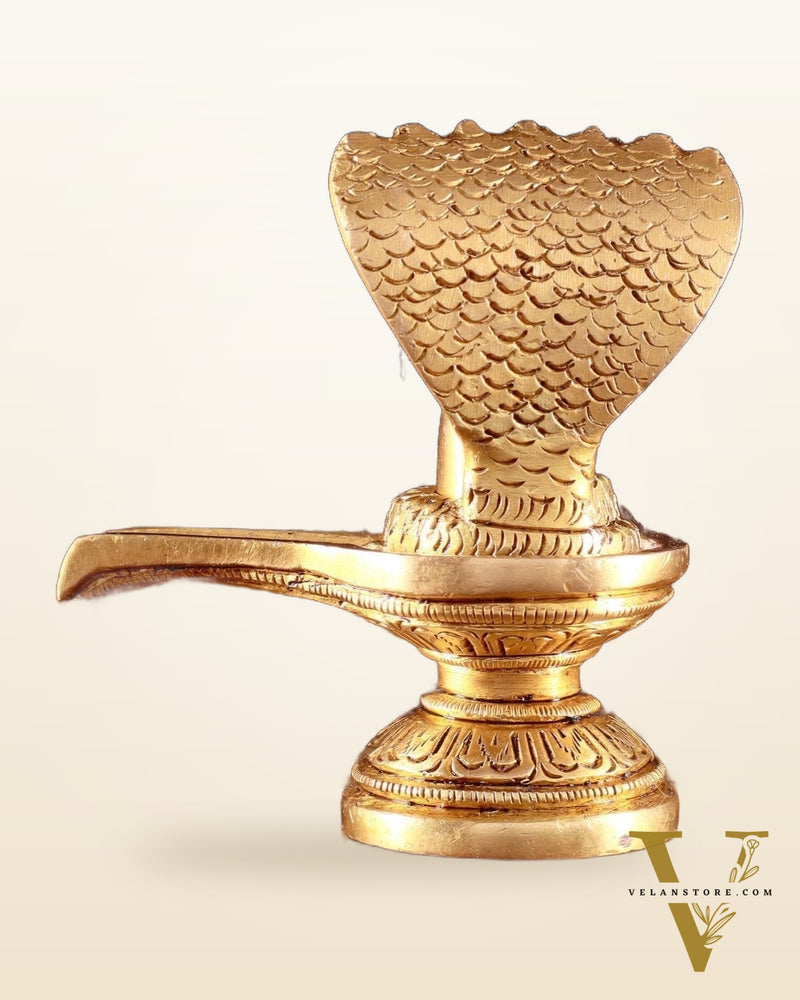 Brass Shivling 4"
