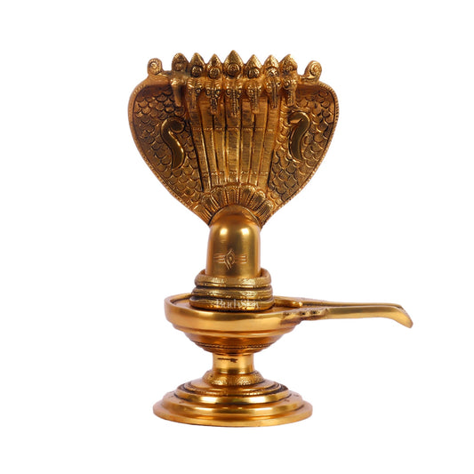 Brass Shivling 8 "